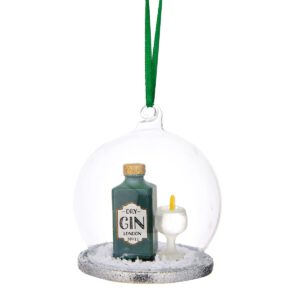 Gin-Tonic im Halter Weihnachtskugel