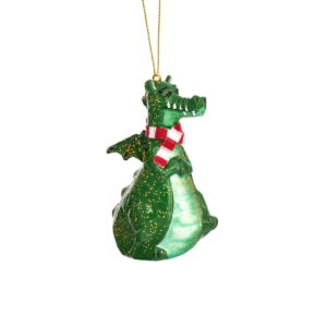 Drache mit Schal Weihnachtskugel