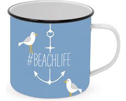 Emaille-Becher Beachlife Möwen