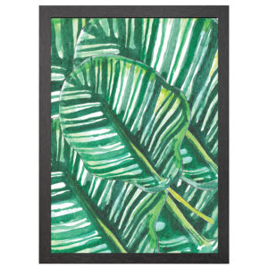 Jungle Leaf Poster Im A2-Rahmen