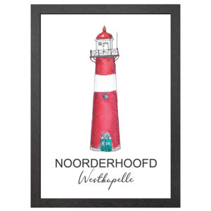 Noorderhoofd Westkapelle Poster Im A2-Rahmen