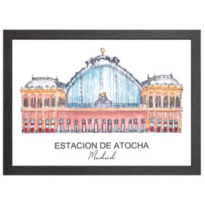 Estacion De Atocha Poster Im A2-Rahmen