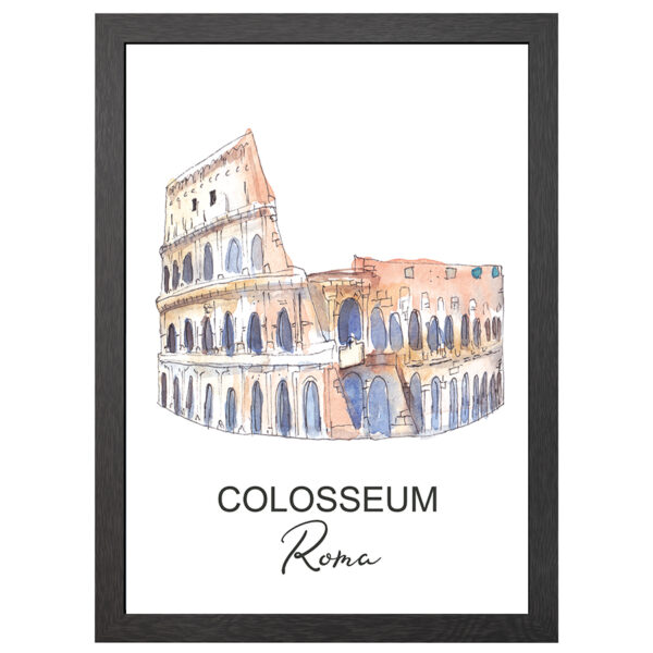 Colosseum Rome Poster Im A2-Rahmen