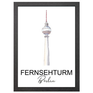 Fernsehturm Berlin Poster Im Rahmen